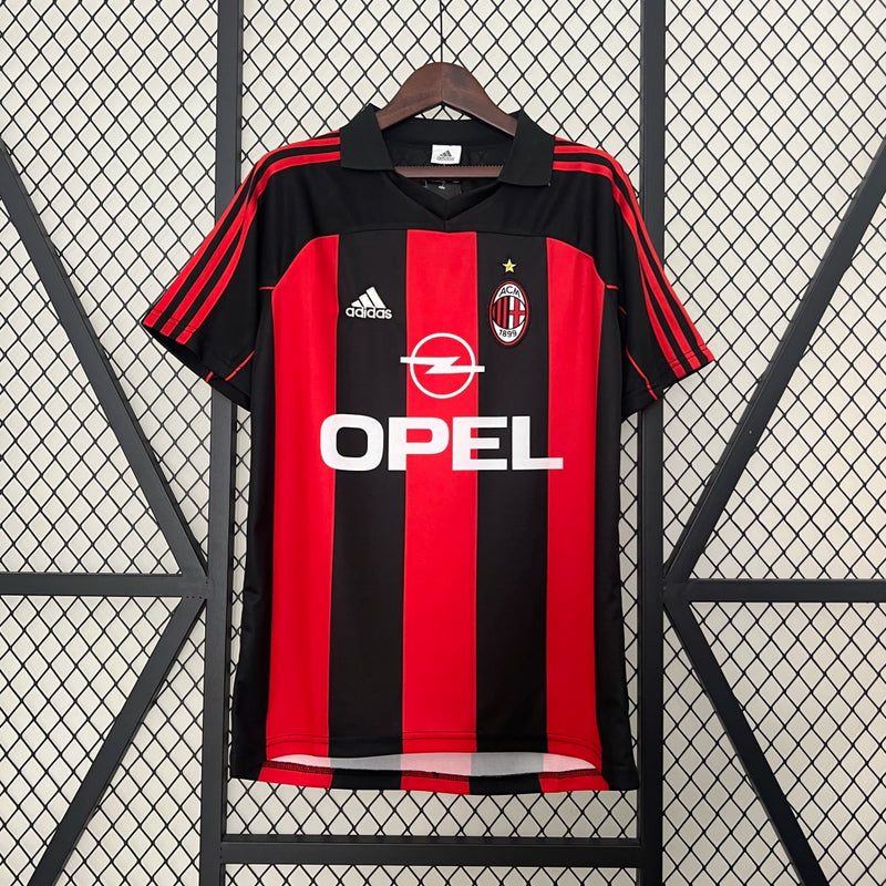 Camisa AC Milan I 00/02 Retrô Masculina