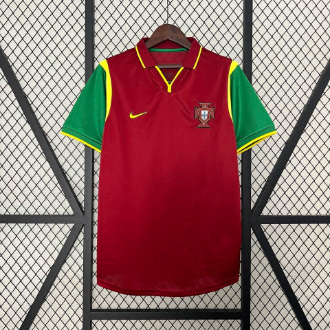 Camisa Portugal I 1998 Retrô Masculina